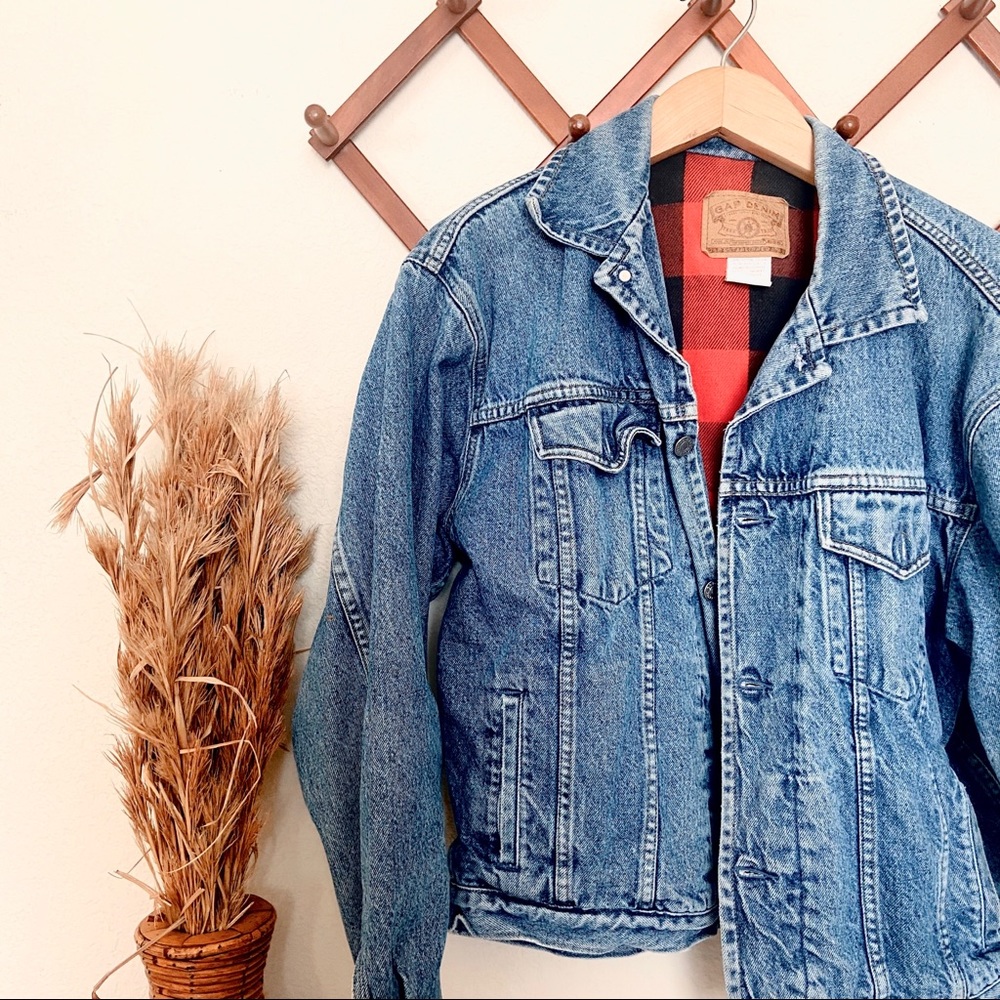 Vintage Gap Flannel Jean Jacket